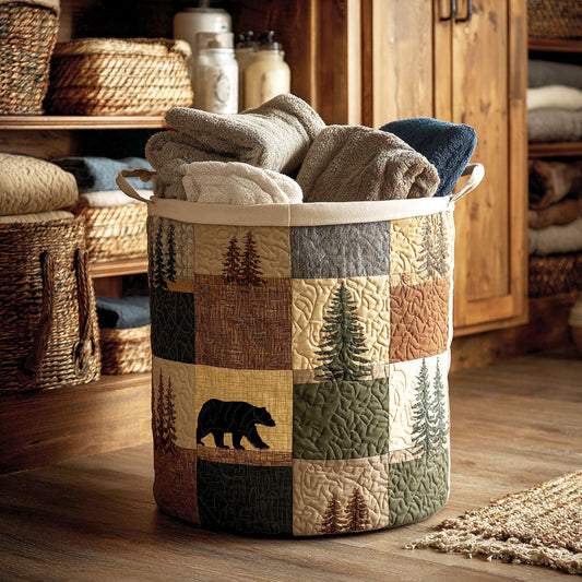 Panier à linge matelassé – Paysage naturel