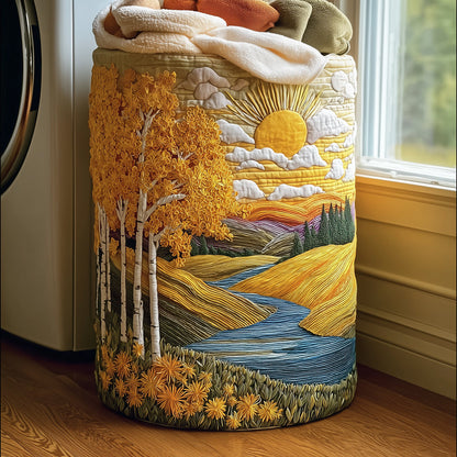 Panier à linge matelassé – Paysage naturel