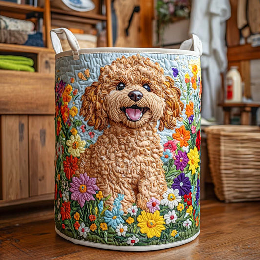 Panier à linge matelassé – Chiot joyeux